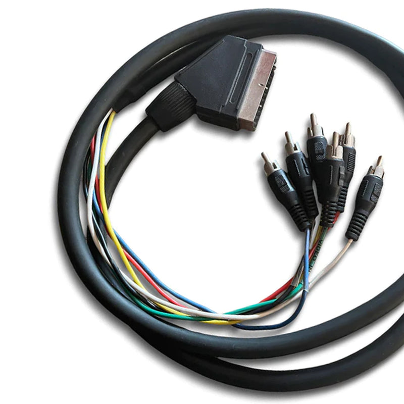 Scart to Component Video Cable - 6 Connection Cable