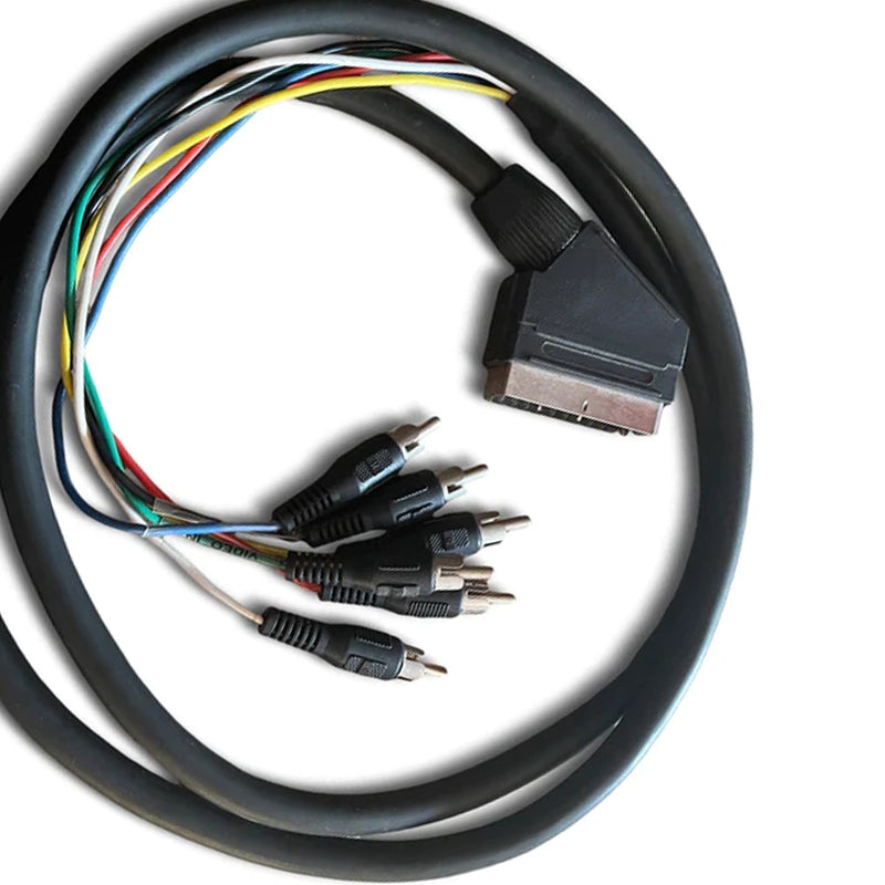 Scart to Component Video Cable - 6 Connection Cable