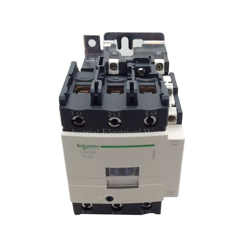 Schneider Electric / Telemecanique Contactor 3 Pole 125A 60HP 110VAC LC1D80F7