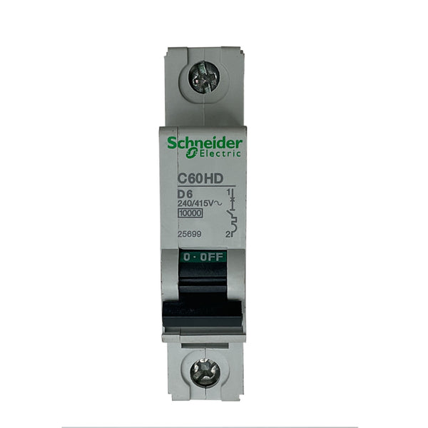 Schneider Electric / Telemecanique Circuit Breaker 6A 240/415V C60HD D6 25699