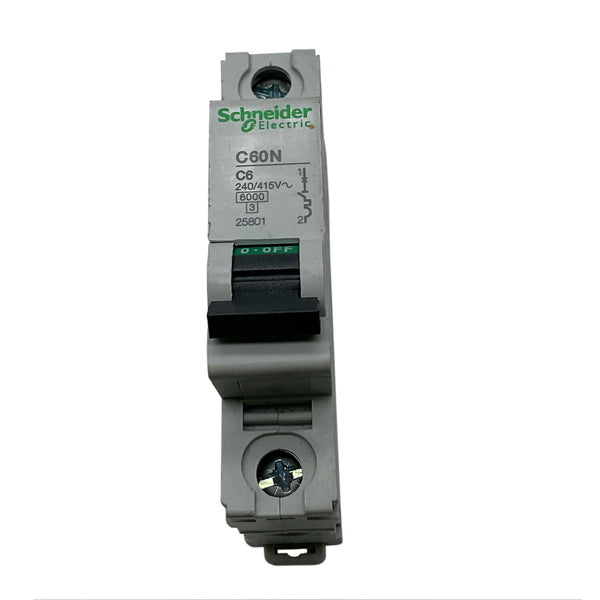 Schneider Electric / Telemecanique Miniature Circuit Breaker 1P 6A C60N C6 25801