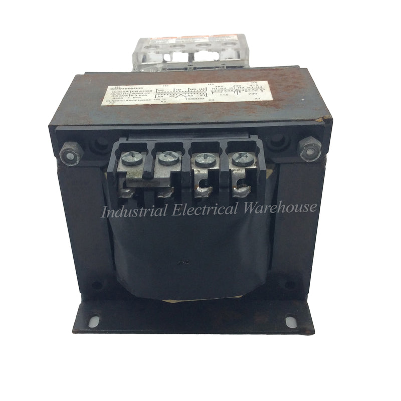 Schneider Electric / Telemecanique Control Transformer 500VA 1-Phase 9070T500D33