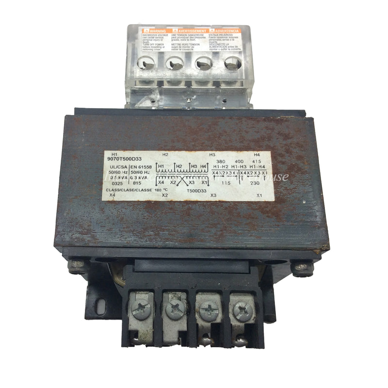 Schneider Electric / Telemecanique Control Transformer 500VA 1-Phase 9070T500D33