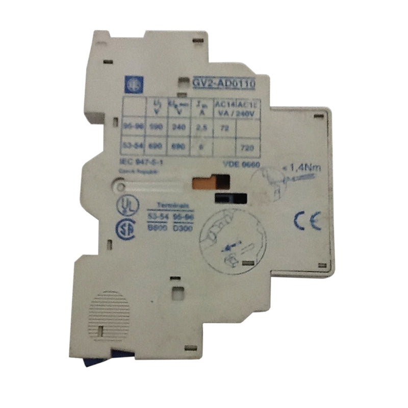 Schneider Electric / Telemecanique Auxiliary Contact GV2 NO/NC GV2AD0110