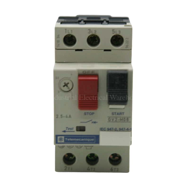 Schneider Electric / Telemecanique Motor Circuit Breaker 2.5-4.0A GV2 M08 GV2M08