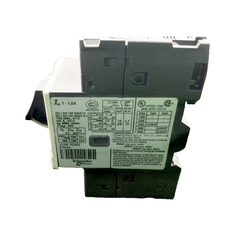 Schneider Electric Telemecanique Motor Protection Circuit Breaker 1-1.6A GV2ME06