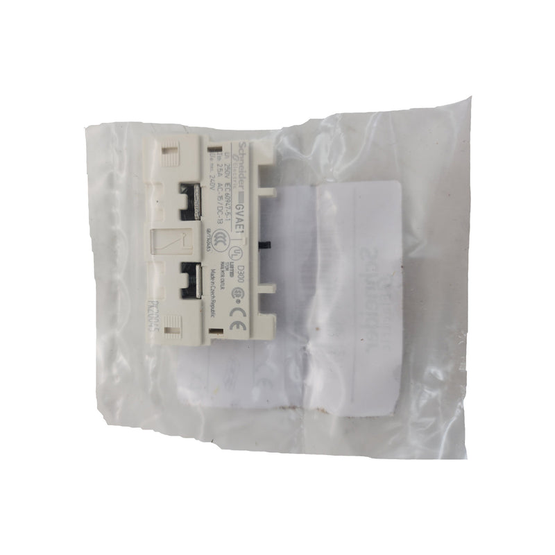 Schneider Electric / Telemecanique Auxiliary Contact 2 Contact 1NC + 1NO Front Mount GVAE1