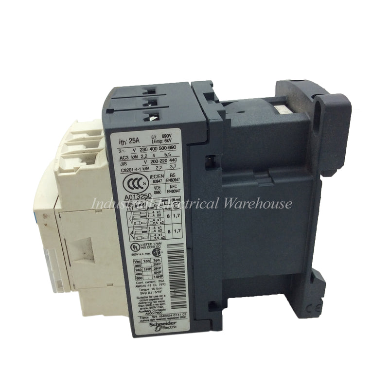 Schneider Electric / Telemecanique Contactor 3 Pole 690Vac 9A LC1D09P7