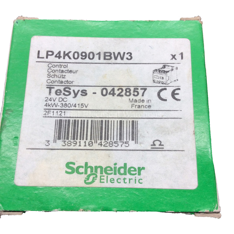 Schneider Electric / Telemecanique Contactor 3 Pole 9A 24VDC 4kW LP4K0901BW3