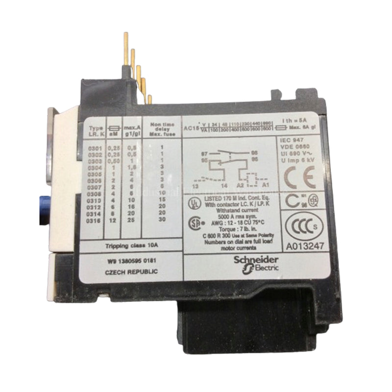 Schneider Electric / Telemecanique Overload Relay 3 Pole 5.5 to 8A LR2K0314