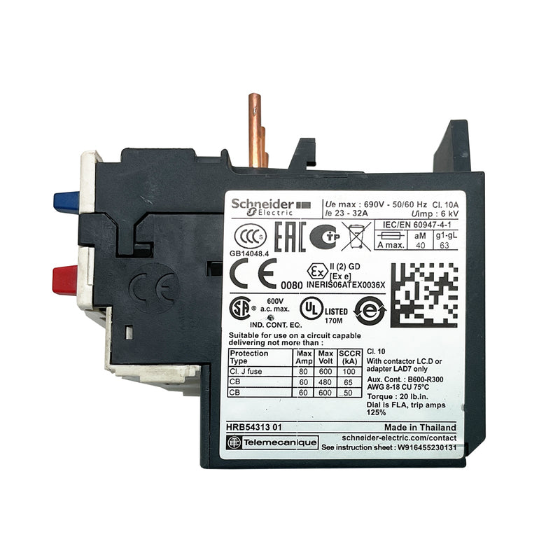 Schneider Electric / Telemecanique Thermal Overload Relay 600V 23A-32A LRD32