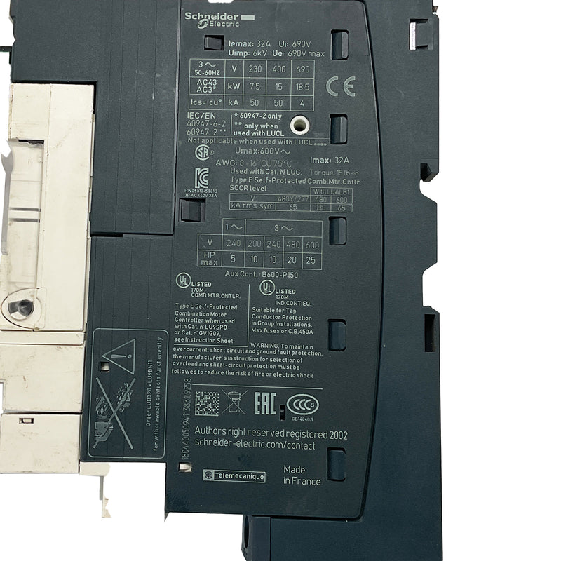 Schneider Electric / Telemecanique LUB32 LU9BN11 LUA1C11 LUFN11 with 24VDC Coil