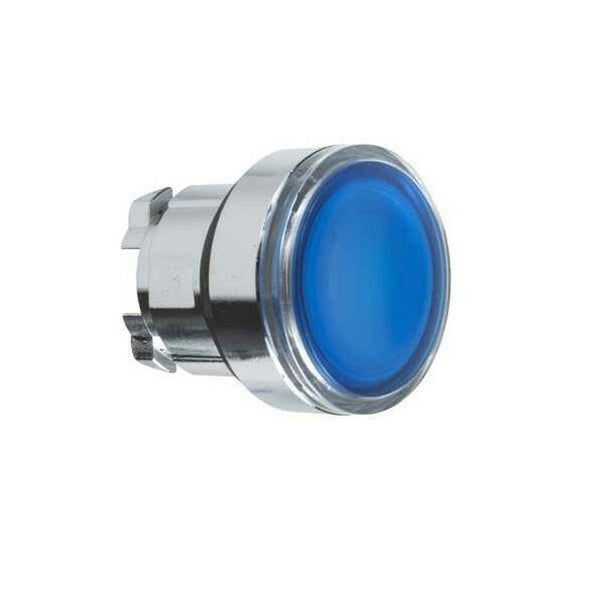 Schneider Electric Push Button Head Round 22mm Illuminated Blue ZB4-BW363