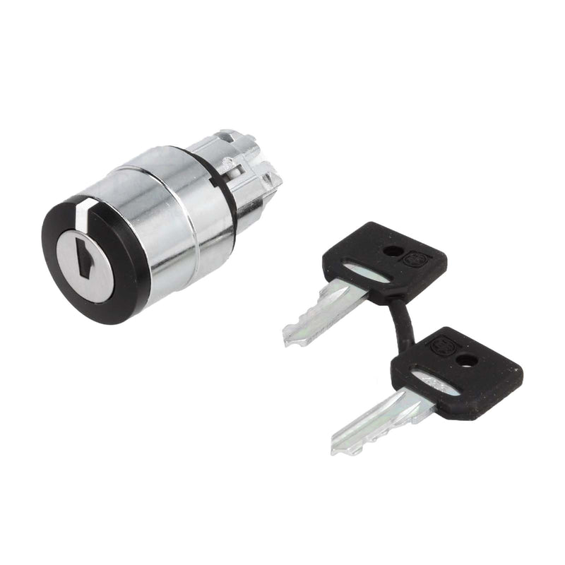 Schneider Electric / Telemecanique Key Switch Head 2-Position 22mm ZB4BG02