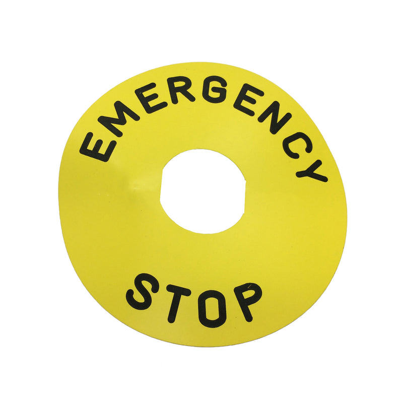 Schneider Electric / Telemecanique Legend EMERGENCY STOP Plastic 90mm Yellow ZBY8330