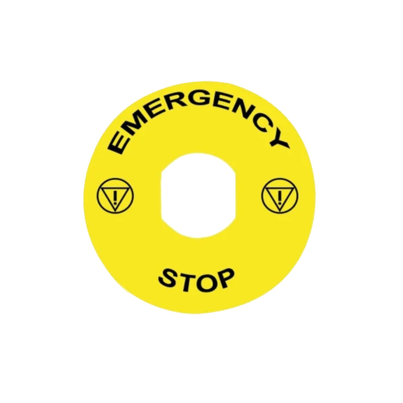 Schneider Electric / Telemecanique Legend EMERGENCY STOP Plastic 90mm Yellow ZBY8330
