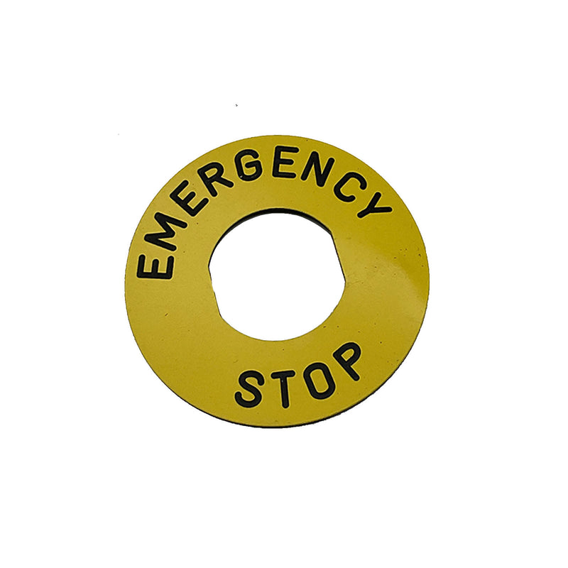 Schneider Electric / Telemecanique EMERGENCY STOP Legend 60mm Yellow ZBY9330T