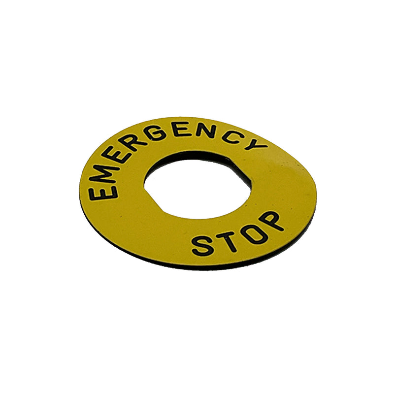 Schneider Electric / Telemecanique EMERGENCY STOP Legend 60mm Yellow ZBY9330T