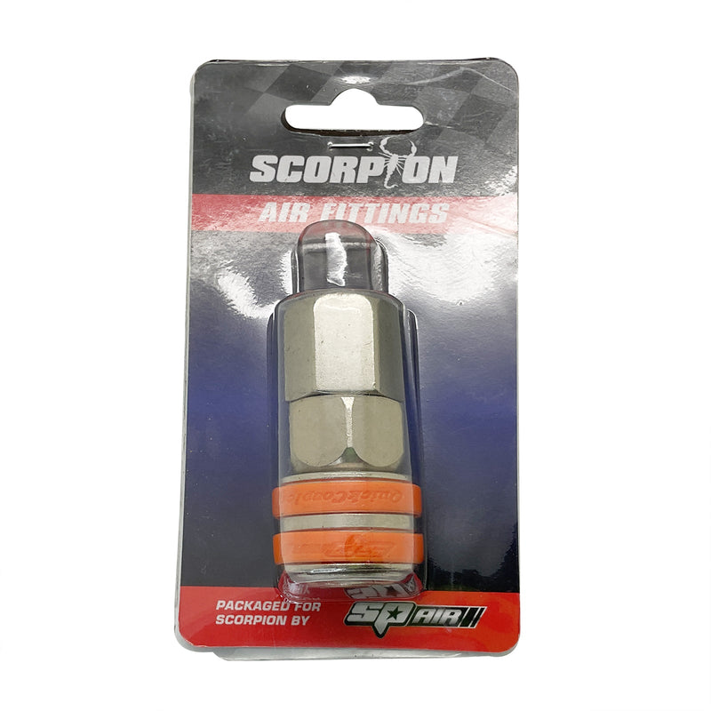 Scorpion SP Tools Nitto Style Female Thread Coupler Carded 3/8" SF30C