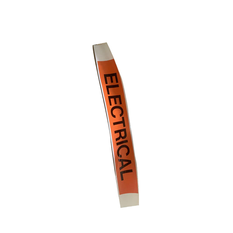 Seton "Electrical" Sticker Orange 380mm x 50mm Qty 26