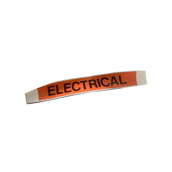 Seton "Electrical" Sticker Orange 380mm x 50mm Qty 26