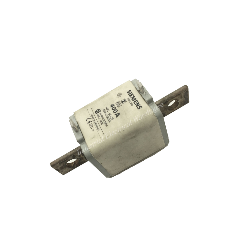 Siemens Centered Tag Fuse 500VAC 400A 120kA NH2-gL/gG 3NA2260