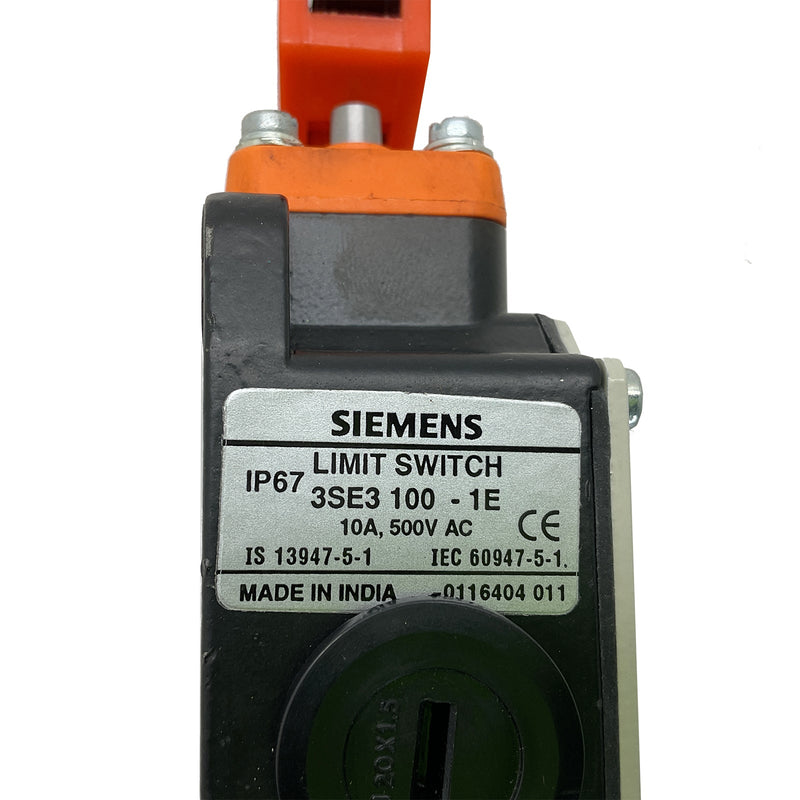 Siemens Contact Limit Switch 600V 10A 1NO/1NC 3SE3 100-1E