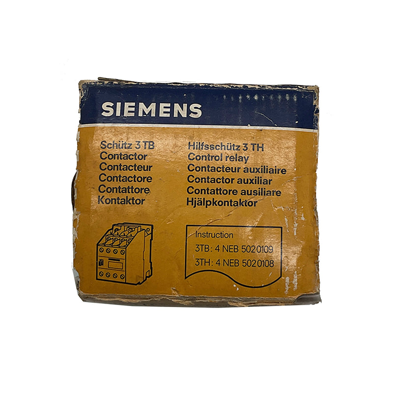 Siemens Control Relay 4 N.O. Contacts 115 Volt Coil 3TH8040-0A