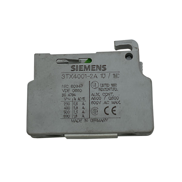 Siemens Auxiliary Contact 3TX4001-2A