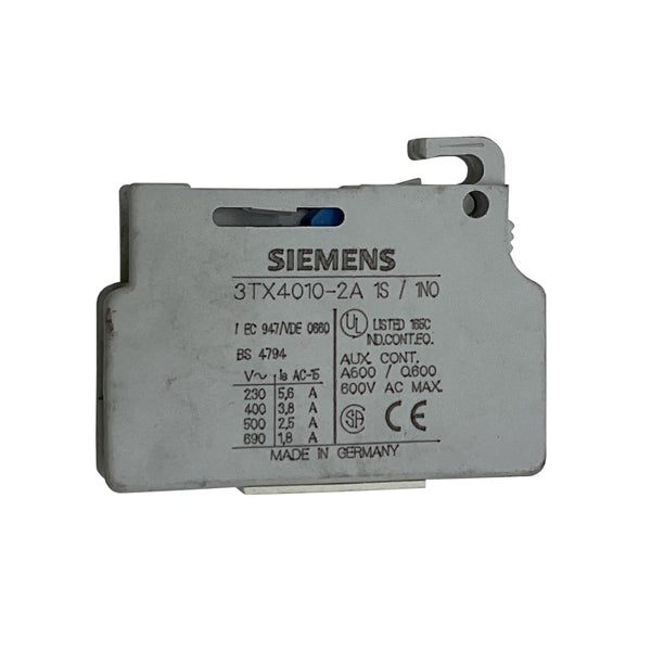 Siemens Auxiliary Contact 3TX4010-2A