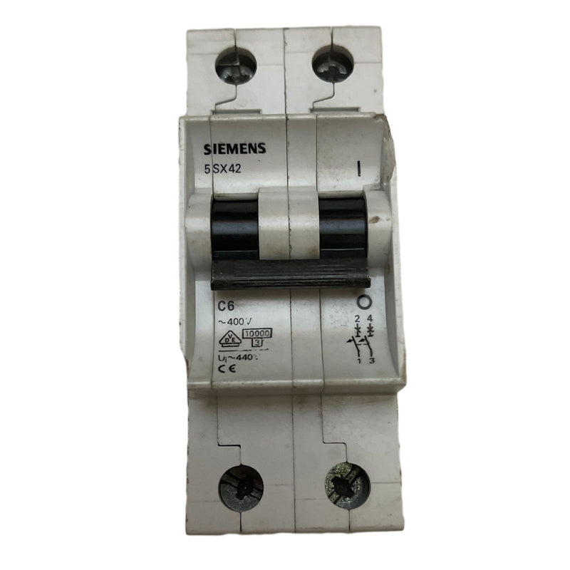 Siemens Circuit Breaker 2 Pole 5SX42 C6