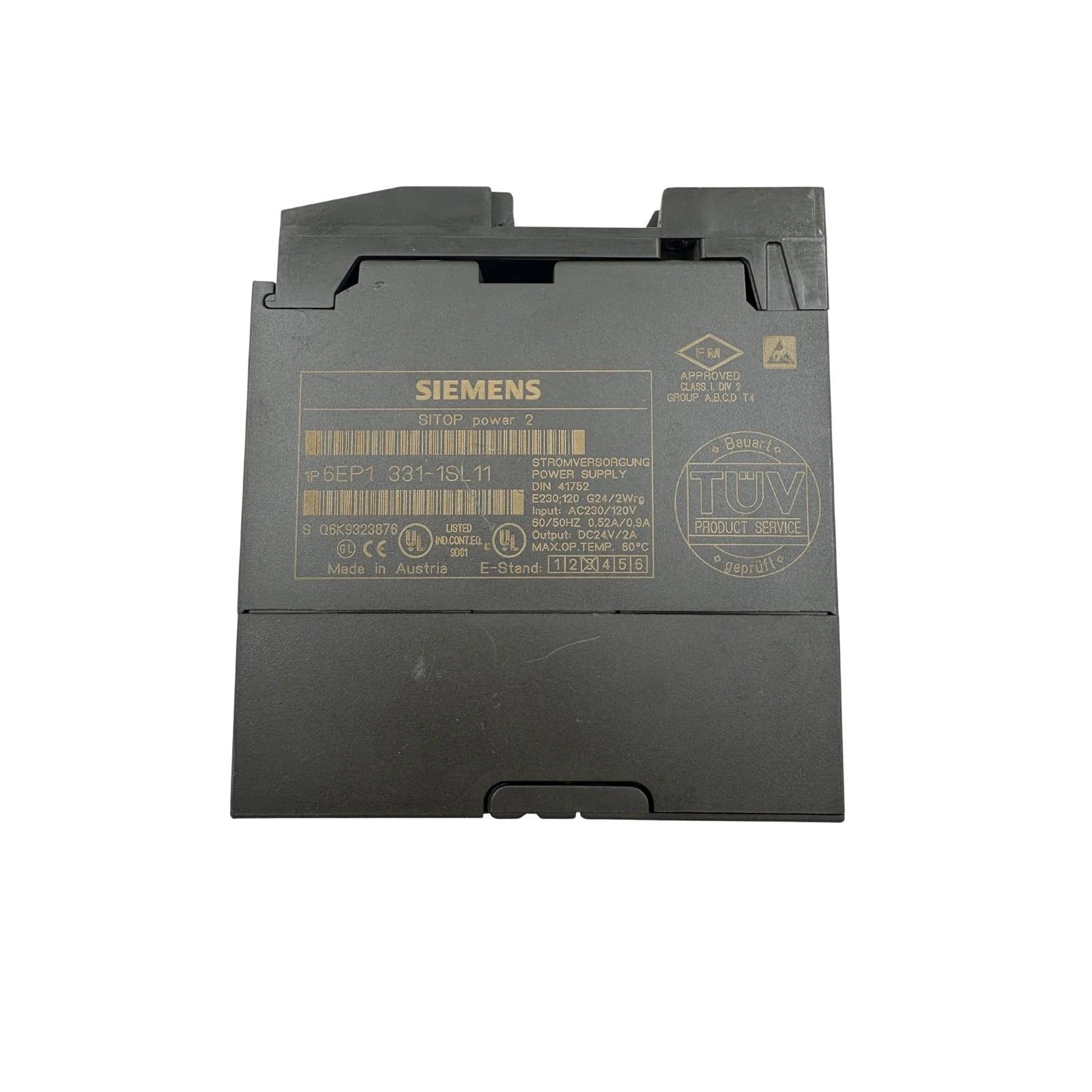 Siemens Power Supply SITOP Power 2A 24V/2A 6EP1331-1SL11