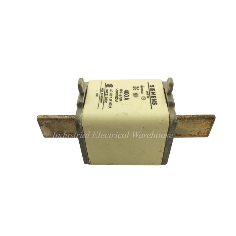 Siemens Centered Tag Fuse 400A 500Vac 120kA NH2-gL-gG