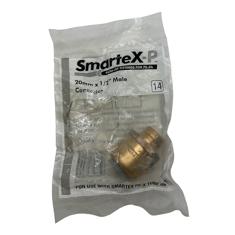 Smartex-P Male Connector Brass 20mm x 1/2" 4700324