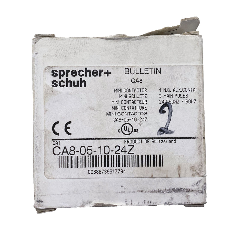 Sprecher + Schuh Mini Contactor 3 Pole 24V 50/60Hz 1NO CA8-05-10-24Z