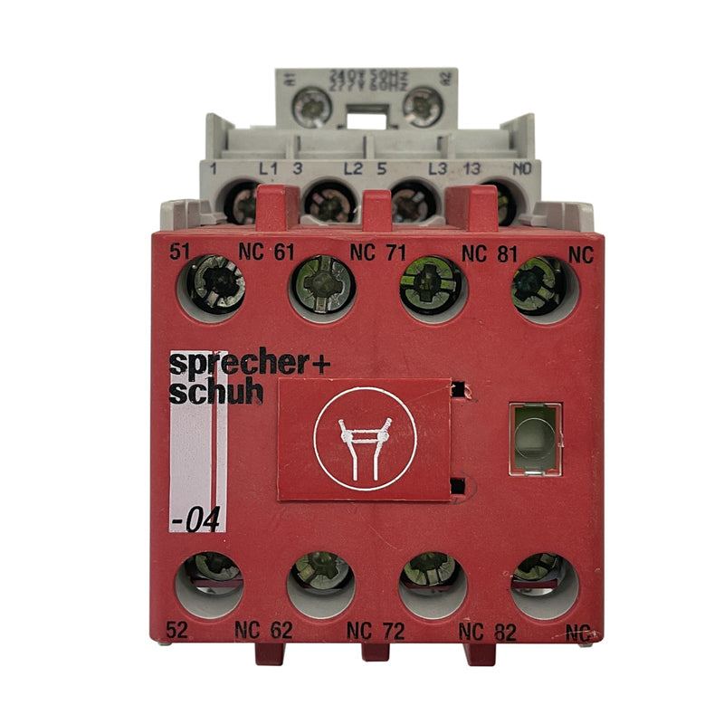 Sprecher + Schuh Safety Contactor 3-Pole 23A 11kW 1N/O 4N/C CAS7-23-14C-277