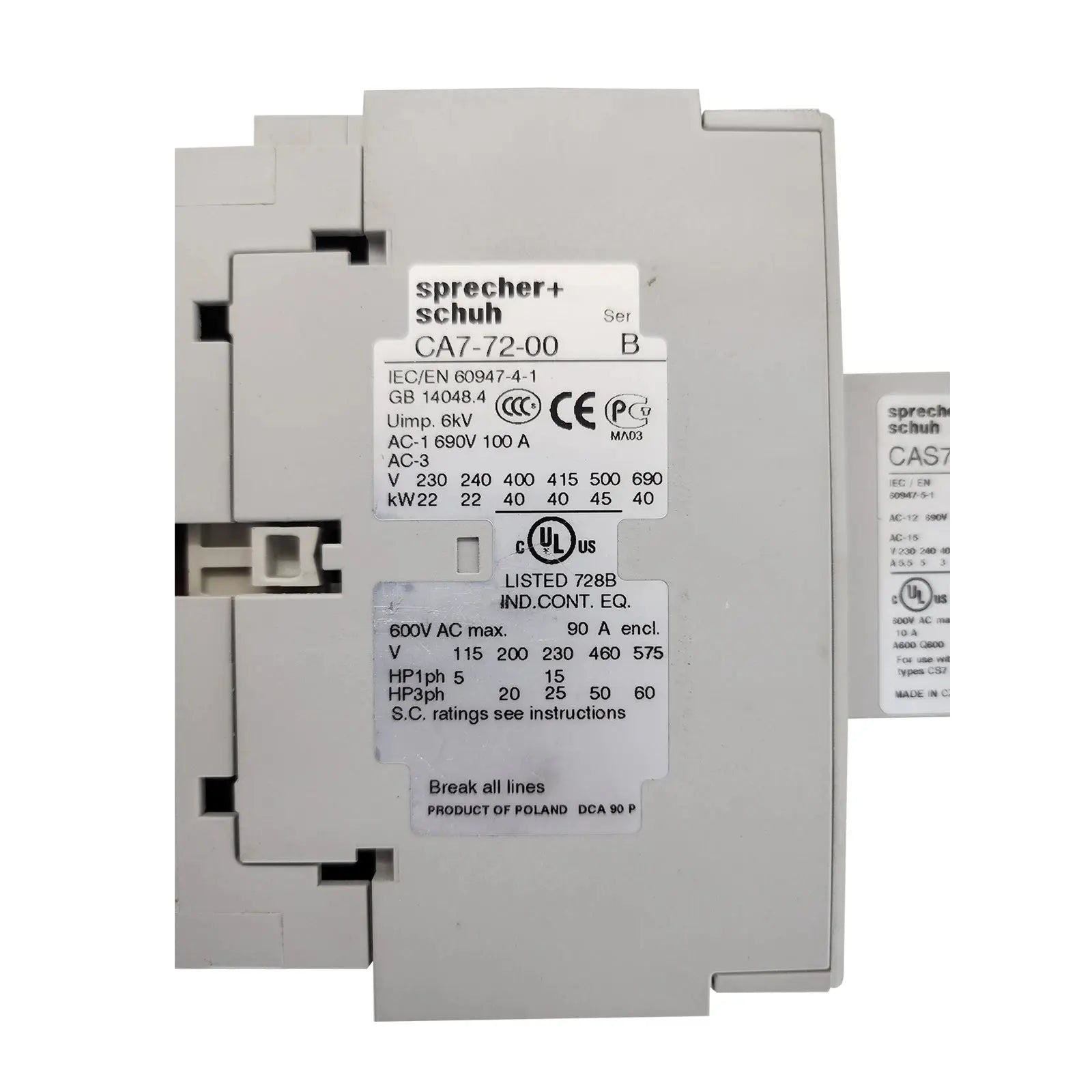 Sprecher-Schuh-CAS7-72-14C-F-Industrial-Electrical-Warehouse-Shop-Now