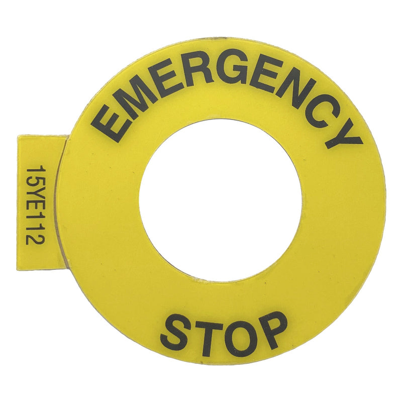 Sprecher + Schuh Emergency Stop Ring Self Adhesive 60mm Yellow D7-15YE112