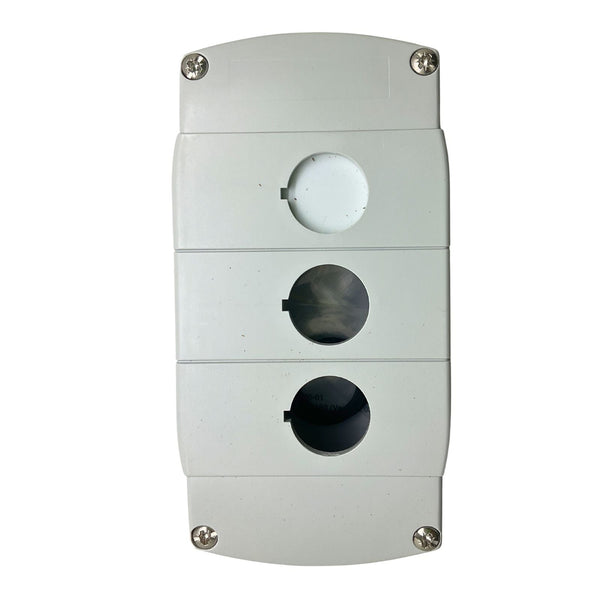 Sprecher + Schuh Enclosure Plastic 3-Hole 22.5mm Gray D7-3PM