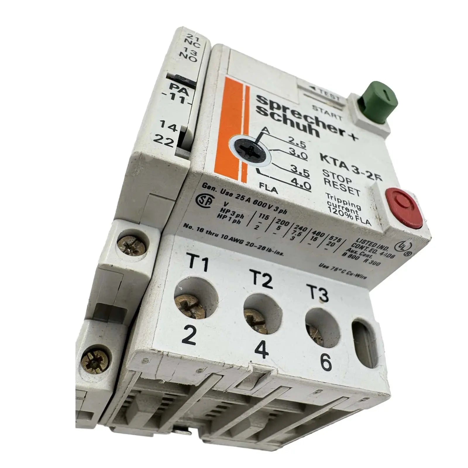 Sprecher-Schuh-KTA-3-25-4A-And-KT3-25-PA-11-B-Industrial-Electrical-Warehouse-Shop-Now