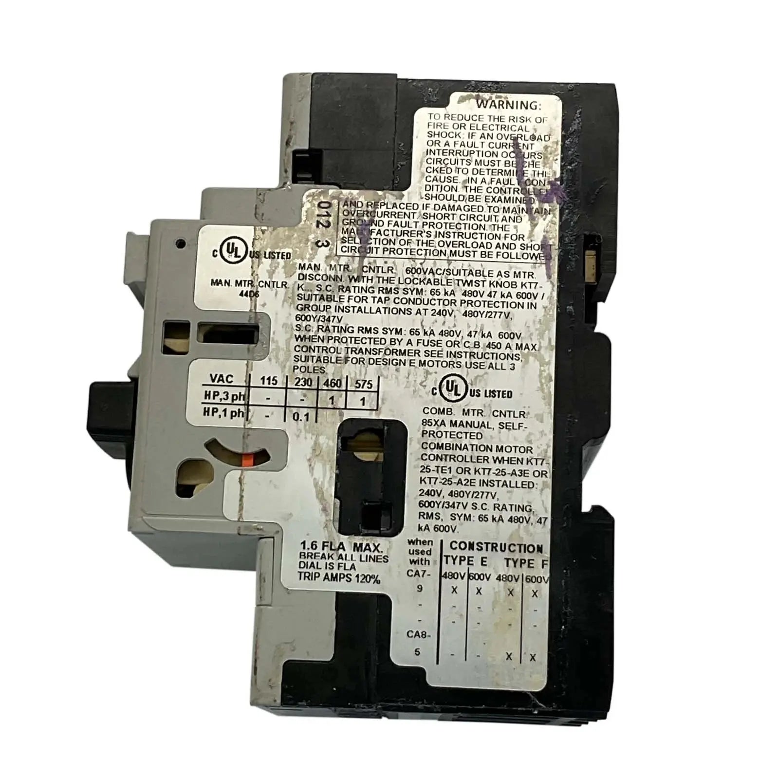 Sprecher-Schuh-KTA7-25S-1-6A-D-Industrial-Electrical-Warehouse-Shop-Now