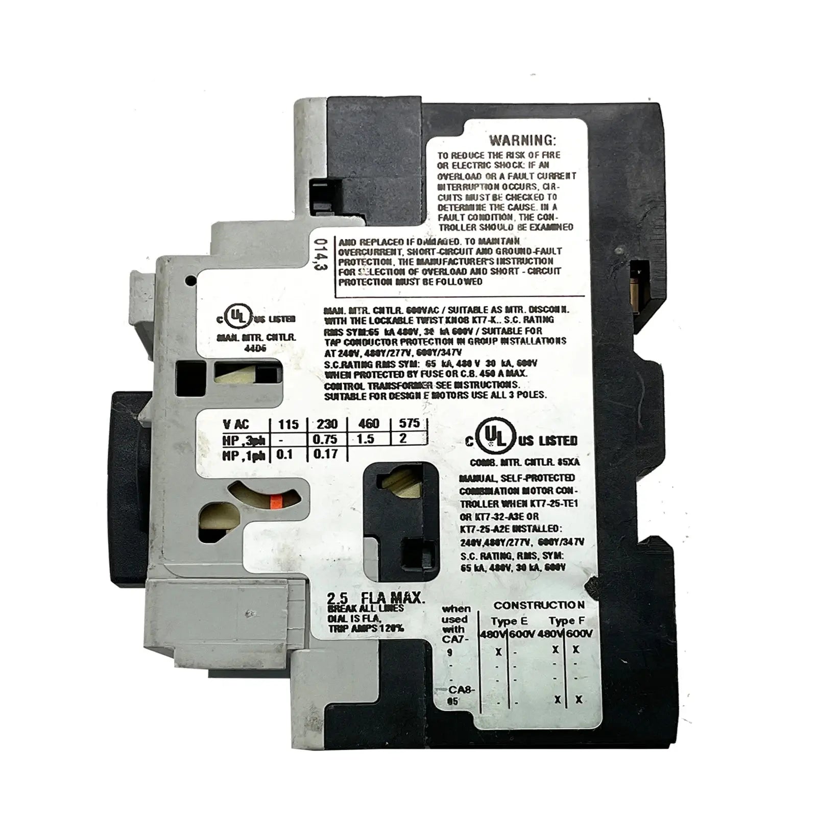 Sprecher-Schuh-KTA7-25S-2-5A-8-Industrial-Electrical-Warehouse-Shop-Now