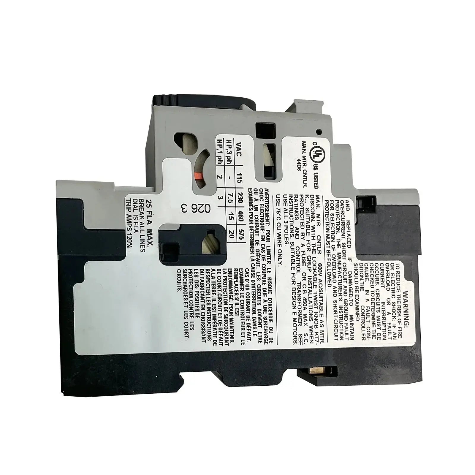 Sprecher-Schuh-KTA7-25S-25A-Missing-KT7-PE1-10-C-Industrial-Electrical-Warehouse-Shop-Now
