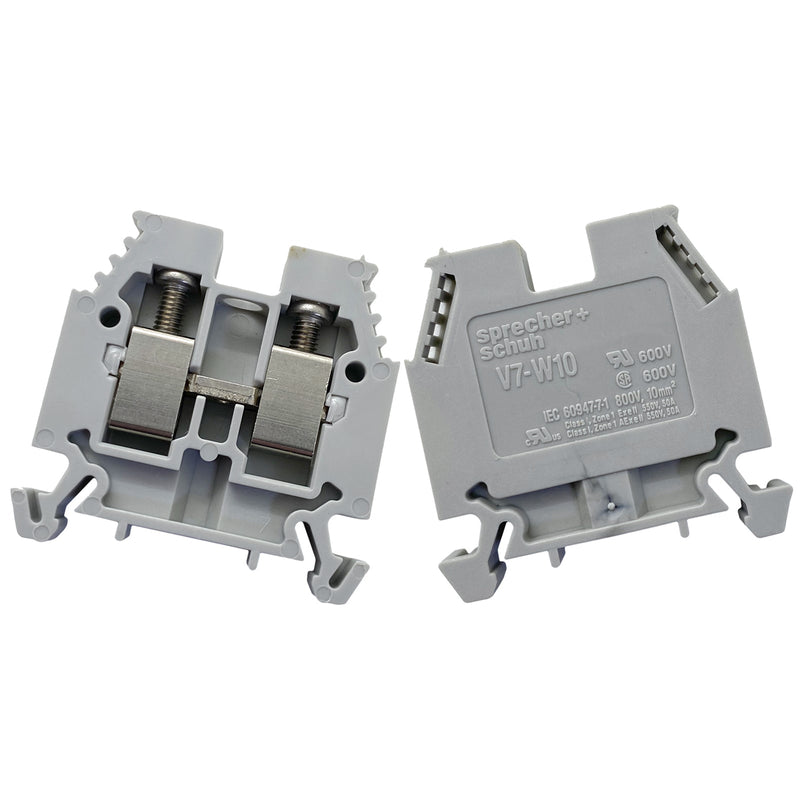 Sprecher + Schuh Terminal Block Std. Single Circuit 10mm Gray V7-W10