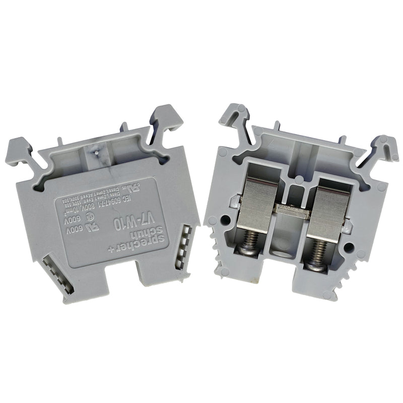 Sprecher + Schuh Terminal Block Std. Single Circuit 10mm Gray V7-W10