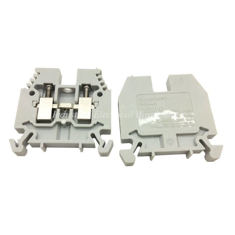 Sprecher + Schuh Terminal Block Term Feed Thru Gray V7-W6