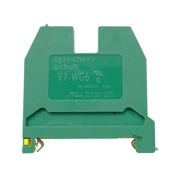 Sprecher + Schuh Terminal Block 6mm² Green Yellow V7-WG6