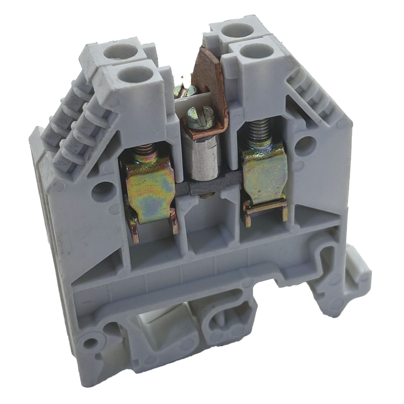 Sprecher + Schuh Feed-Thru Terminal Block 20-10AWG 4mm Gray VU4-4 Set of 2