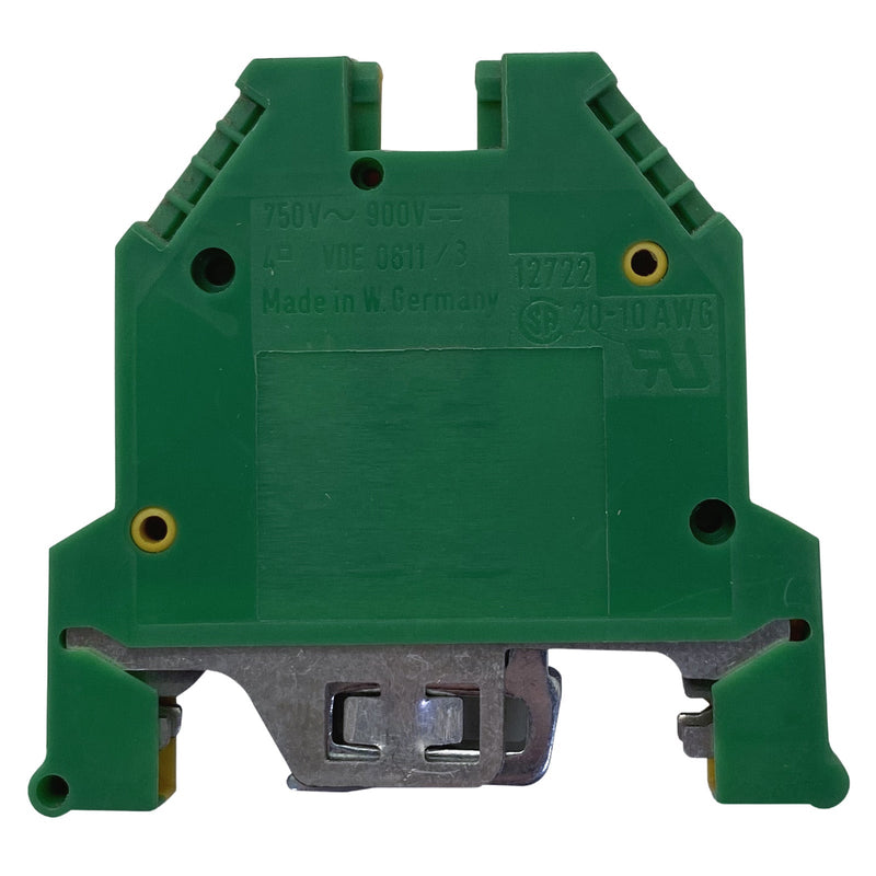 Sprecher + Schuh Terminal Block 750V 4mm Yellow/Green VUPE4-4