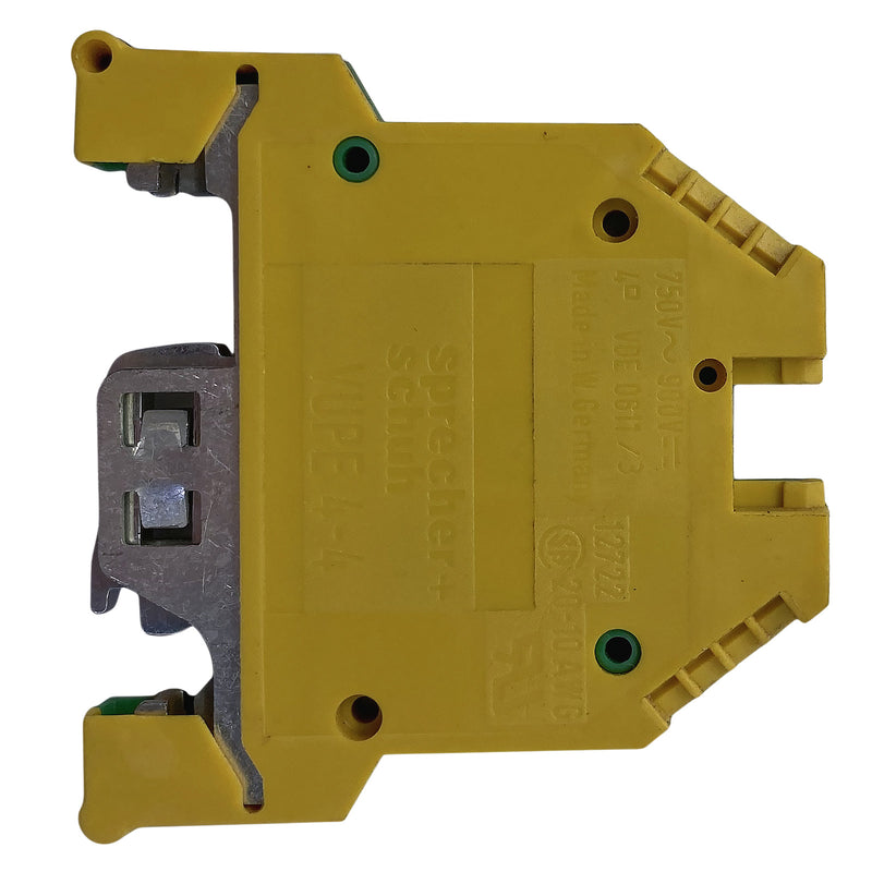 Sprecher + Schuh Terminal Block 750V 4mm Yellow/Green VUPE4-4